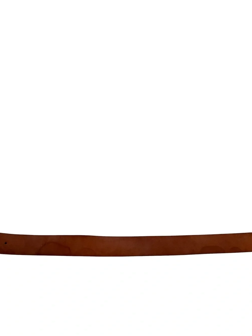 Hollister Brown Leather Belt with Decorative Floral Buckle Y2K